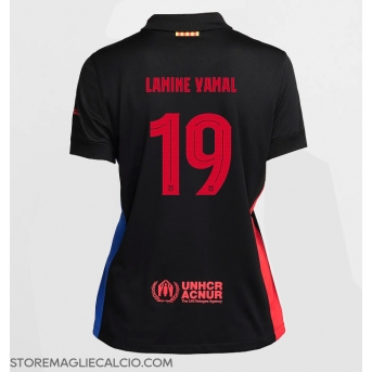 Barcelona Lamine Yamal #19 Maglia Gara Trasferta Repliche 2024-25 Donna